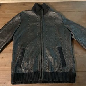 Men’s Guess faux leather jacket size L